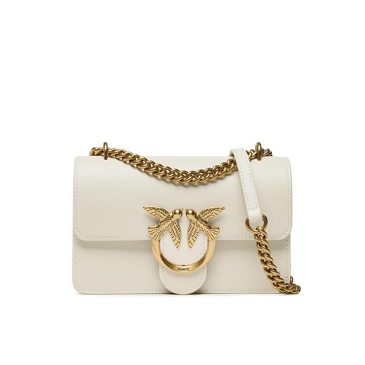 Pinko Torebka Love One Mini Dc PE 23 PRR 100074 A0F1 Écru ze sklepu MODIVO w kategorii Kopertówki - zdjęcie 185444079