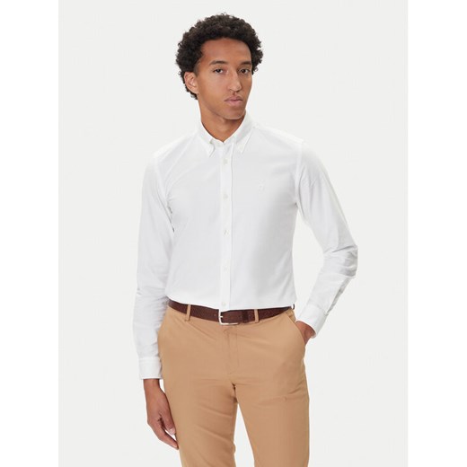 BOSS Koszula H-Roan 50544951 Biały Slim Fit ze sklepu MODIVO w kategorii Koszule męskie - zdjęcie 185444089