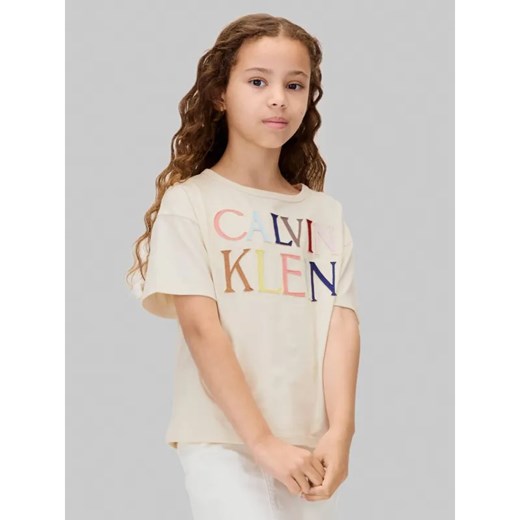 Calvin Klein Jeans T-shirt | Regular Fit ze sklepu Gomez Fashion Store w kategorii Bluzki dziewczęce - zdjęcie 185444645