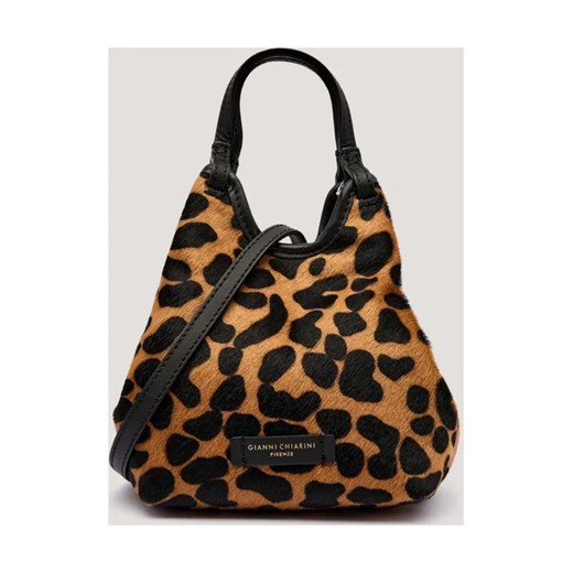 GIANNI CHIARINI Skórzana torebka na ramię DUA ze sklepu Gomez Fashion Store w kategorii Torebki hobo - zdjęcie 185444669