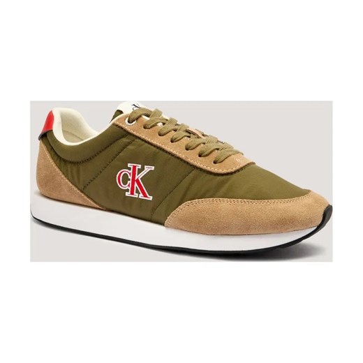 Calvin Klein Sneakersy RETRO | z dodatkiem skóry ze sklepu Gomez Fashion Store w kategorii Buty sportowe męskie - zdjęcie 185444676