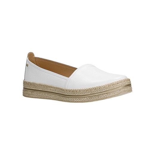 Wojas Skórzane espadryle w kolorze białym ze sklepu Limango Polska w kategorii Espadryle damskie - zdjęcie 185445649
