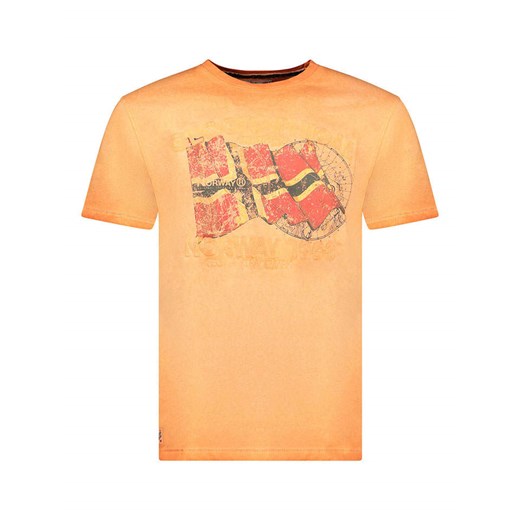 Geographical Norway Koszulka &quot;Japoral&quot; w kolorze pomarańczowym ze sklepu Limango Polska w kategorii T-shirty męskie - zdjęcie 185445659
