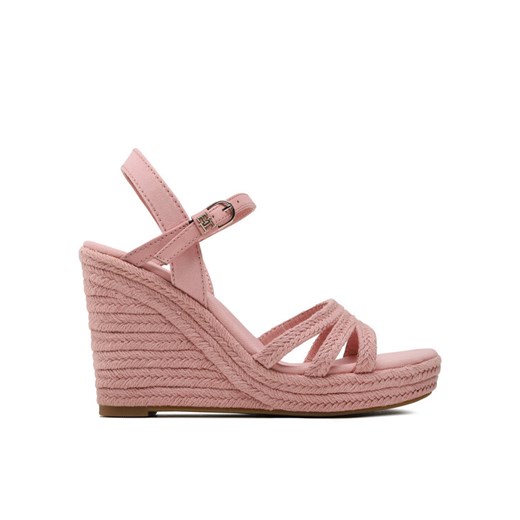 Tommy Hilfiger Espadryle Essential Wedge Sandal FW0FW07159 Różowy ze sklepu MODIVO w kategorii Sandały damskie - zdjęcie 185448165