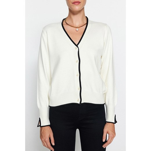 trendyol Kardigan w kolorze kremowo-czarnym Trendyol M okazyjna cena Limango Polska