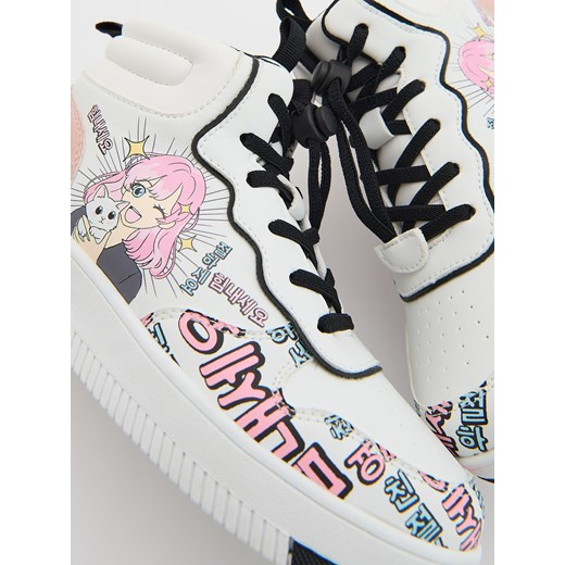 Reserved - Sneakersy za kostkę - złamana biel Reserved 38 Reserved