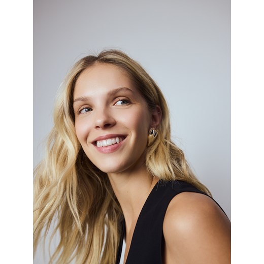 Reserved - Kolczyki w kształcie serca - wielobarwny Reserved ONE SIZE Reserved