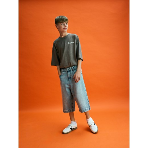 Reserved - Jeansowe szorty - niebieski ze sklepu Reserved w kategorii Spodenki chłopięce - zdjęcie 185449436