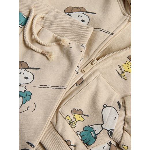 Reserved - Bawełniany komplet Snoopy - beżowy Reserved 68 (3-6 m.) Reserved