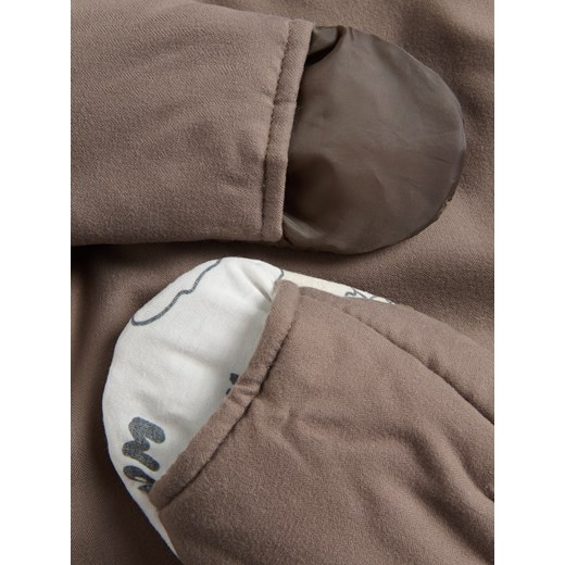 Reserved - Ocieplany kombinezon z kapturem - brązowy Reserved 68 (3-6 m.) Reserved