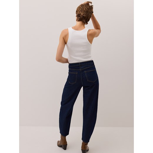 Reserved - Jeansy barrel leg - indigo jeans Reserved 38 Reserved