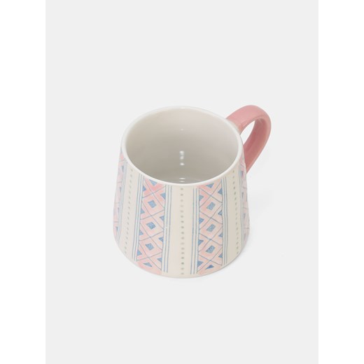 Sinsay - Kubek z nadrukiem - różowy Sinsay One Size Sinsay