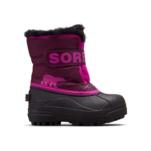 Sorel Botki zimowe &quot;Snow Commander&quot; w kolorze fioletowo-różowym ze sklepu Limango Polska w kategorii Buty zimowe dziecięce - zdjęcie 185452365