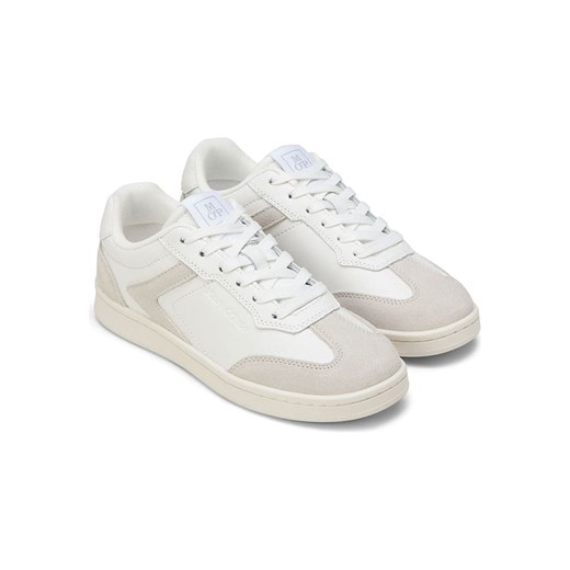 Marc O´Polo Skórzane sneakersy w kolorze biało-beżowym ze sklepu Limango Polska w kategorii Buty sportowe damskie - zdjęcie 185452787