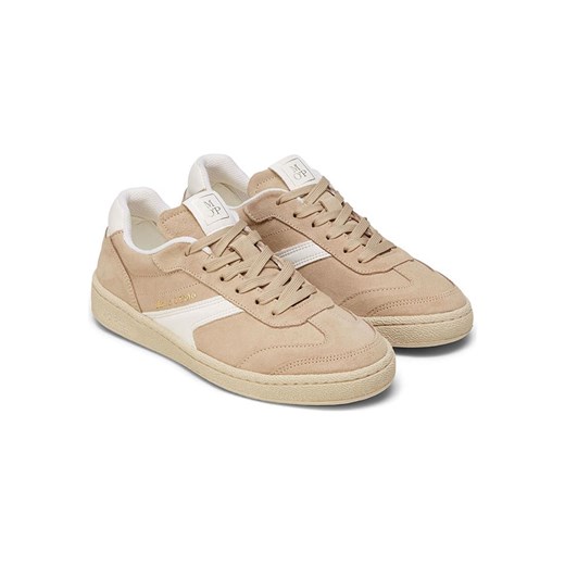 Marc O´Polo Skórzane sneakersy w kolorze beżowo-białym ze sklepu Limango Polska w kategorii Buty sportowe damskie - zdjęcie 185452817
