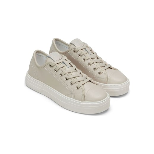Marc O´Polo Skórzane sneakersy w kolorze beżowym ze sklepu Limango Polska w kategorii Trampki damskie - zdjęcie 185453399