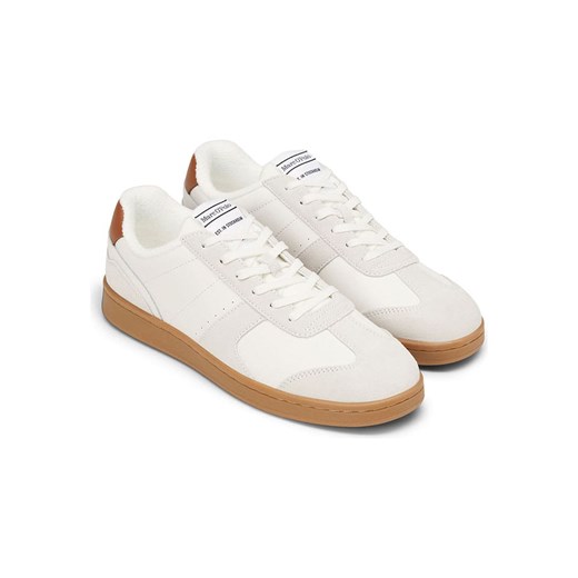 Marc O´Polo Skórzane sneakersy w kolorze kremowo-białym ze sklepu Limango Polska w kategorii Buty sportowe męskie - zdjęcie 185453417