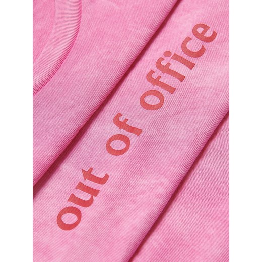 Reserved - Bawełniany t-shirt - różowy Reserved M Reserved