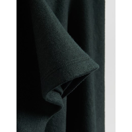 Reserved - Spódnica mini z falbanką - morski Reserved M Reserved