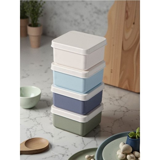Sinsay - Pojemniki na żywność 4 pack - wielobarwny ze sklepu Sinsay w kategorii Pojemniki kuchenne - zdjęcie 185455727