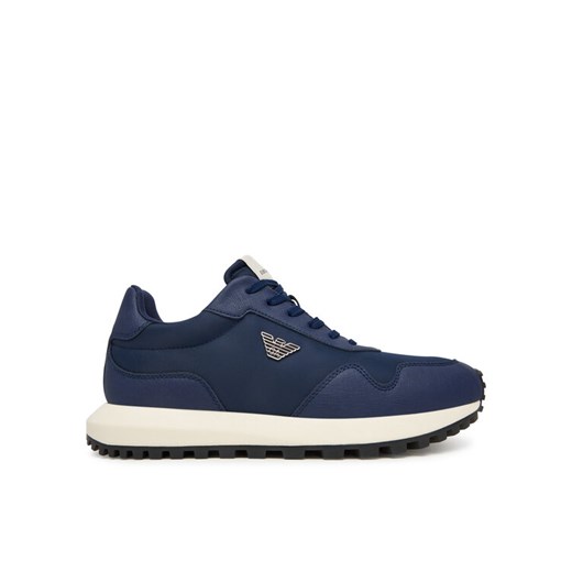 Sneakersy Emporio Armani EM003738 AF19532 MB371 Granatowy ze sklepu eobuwie.pl w kategorii Buty sportowe męskie - zdjęcie 185456688