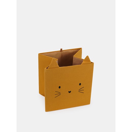Sinsay - Pudełko do przechowywania z motywem kota - żółty Sinsay One Size Sinsay
