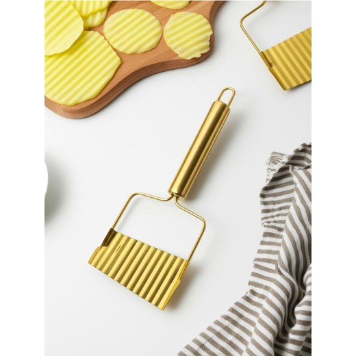 Sinsay - Nóż karbowany do krojenia warzyw - złoty Sinsay One Size Sinsay