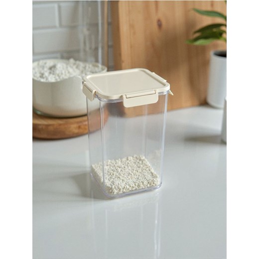 Sinsay - Pojemnik na żywność z pokrywką - kremowy - id: 972GM-01X - marki Sinsay - 185458065 Sinsay - Pojemnik na żywność z pokrywką - kremowy ze sklepu Sinsay w kategorii Pojemniki kuchenne - zdjęcie 185458065