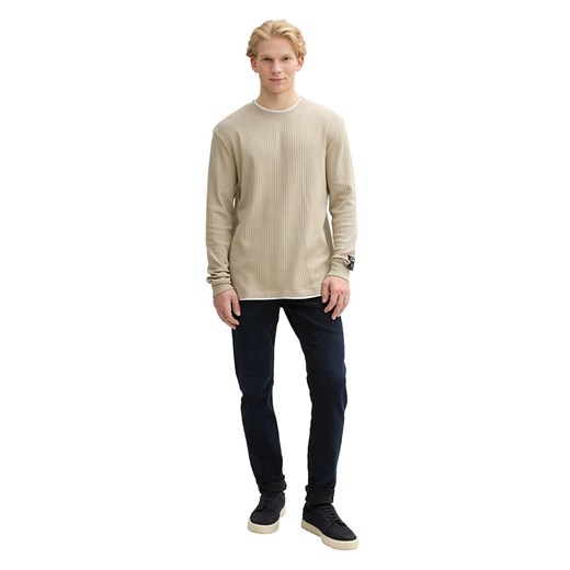 TOM TAILOR Denim Sweter w kolorze beżowym ze sklepu Limango Polska w kategorii Swetry męskie - zdjęcie 185458409