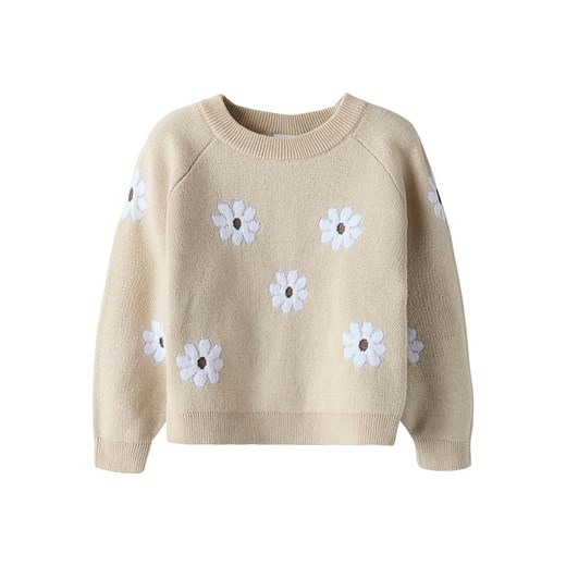 name it Sweter &quot;Leia&quot; w kolorze beżowym ze sklepu Limango Polska w kategorii Swetry dziewczęce - zdjęcie 185458639