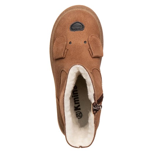 kmins Skórzane kozaki zimowe &quot;Vison&quot; w kolorze jasnobrązowym Kmins 28 wyprzedaż Limango Polska