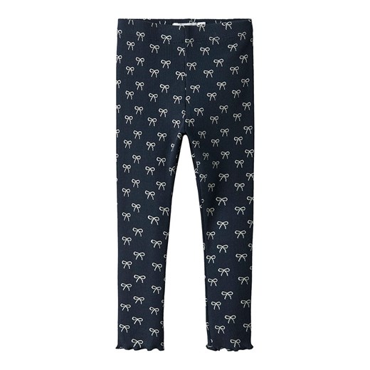 name it Legginsy &quot;Karinna&quot; w kolorze granatowym ze sklepu Limango Polska w kategorii Spodnie dziewczęce - zdjęcie 185459117