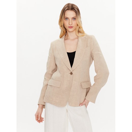 Weekend Max Mara Marynarka Nalut 2350410431 Beżowy Regular Fit ze sklepu MODIVO w kategorii Marynarki damskie - zdjęcie 185459376