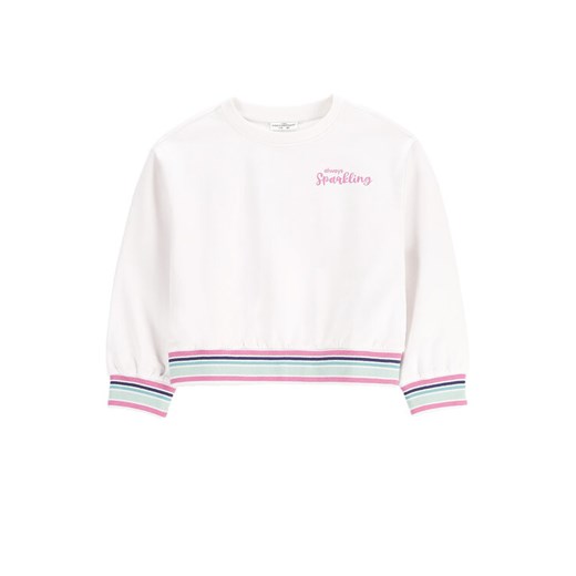 Coccodrillo Bluza WC5132101CGK Biały Regular Fit ze sklepu MODIVO w kategorii Bluzy dziewczęce - zdjęcie 185459435