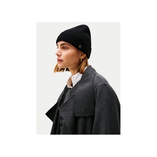 Tommy Hilfiger Czapka Th Cashmere AW0AW17772 Czarny Tommy Hilfiger OS MODIVO