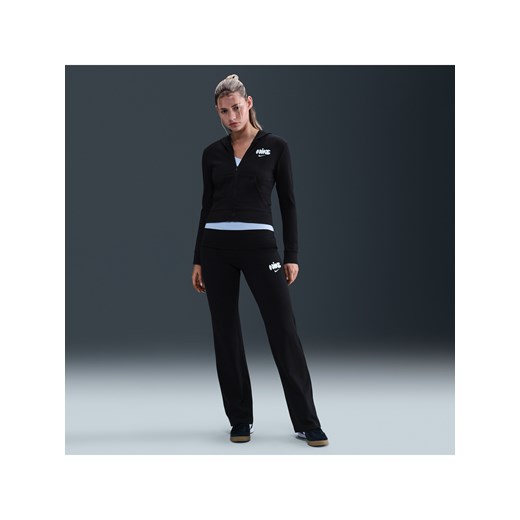 Damskie spodnie z wysokim stanem Nike Sportswear - Czerń ze sklepu Nike poland w kategorii Spodnie damskie - zdjęcie 185462045