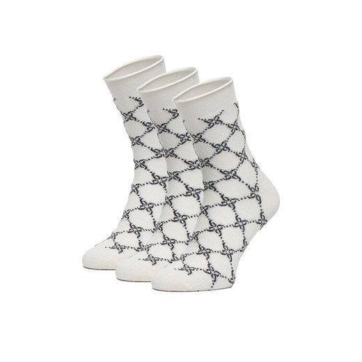 Skarpety Nine West CEO_BR_NW_Silver_01_Z_AW25 (3 PACK) Czarny ze sklepu eobuwie.pl w kategorii Skarpetki damskie - zdjęcie 185462317
