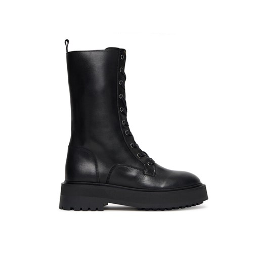 Trapery Aeronautica Militare 252SC0313DPL00254 Czarny ze sklepu eobuwie.pl w kategorii Workery damskie - zdjęcie 185462495