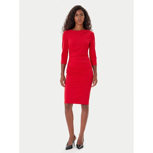 Rinascimento Sukienka koktajlowa CFC0126154003 Czerwony Slim Fit ze sklepu MODIVO w kategorii Sukienki - zdjęcie 185464217