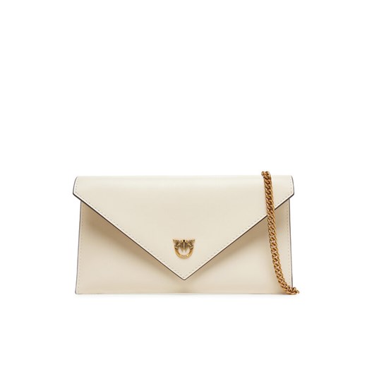 PINKO Torebka Flat Purse Mini AI 25-26 PCPL 105347 A0F1 Écru ze sklepu MODIVO w kategorii Kopertówki - zdjęcie 185464257