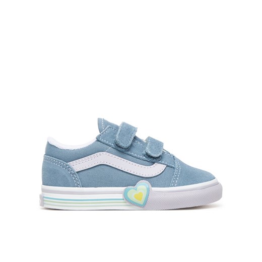 Vans Tenisówki Old Skool V Heart VN000D4SCFL1 Niebieski ze sklepu MODIVO w kategorii Trampki dziecięce - zdjęcie 185464275