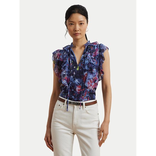 LAUREN RALPH LAUREN Bluzka 200970718001 Granatowy Relaxed Fit ze sklepu MODIVO w kategorii Bluzki damskie - zdjęcie 185464298