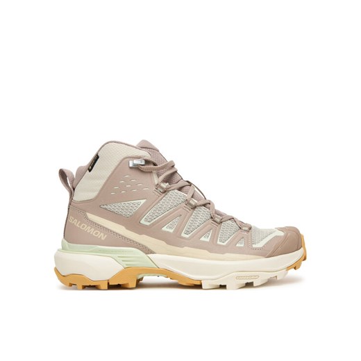 Salomon Trekkingi X Ultra 360 Edge Mid Gore-Tex L47816300 Beżowy ze sklepu MODIVO w kategorii Buty trekkingowe damskie - zdjęcie 185464307