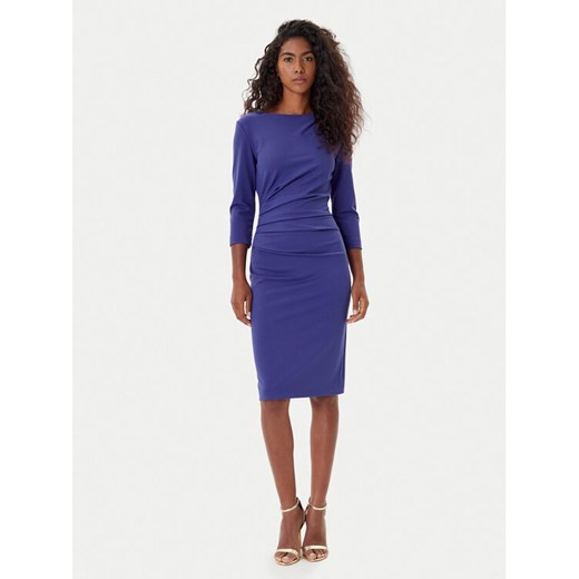 Rinascimento Sukienka koktajlowa CFC0126154003 Fioletowy Slim Fit ze sklepu MODIVO w kategorii Sukienki - zdjęcie 185464329