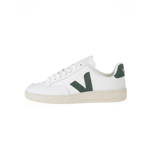 Veja Skórzane sneakersy &quot;V 12&quot; w kolorze biało-zielonym ze sklepu Limango Polska w kategorii Trampki damskie - zdjęcie 185465596