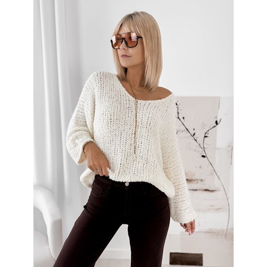 sweter perina ecru one size ONE SIZE UBRA