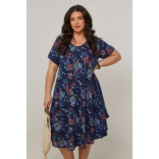 Curvy Lady Sukienka w kolorze granatowym ze sklepu Limango Polska w kategorii Sukienki - zdjęcie 185466126