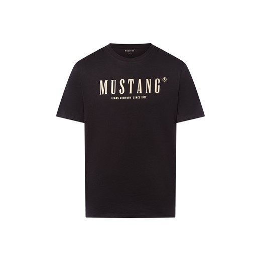 Mustang Koszulka męska - Austin Mężczyźni Bawełna czarny nadruk ze sklepu vangraaf w kategorii T-shirty męskie - zdjęcie 185466778