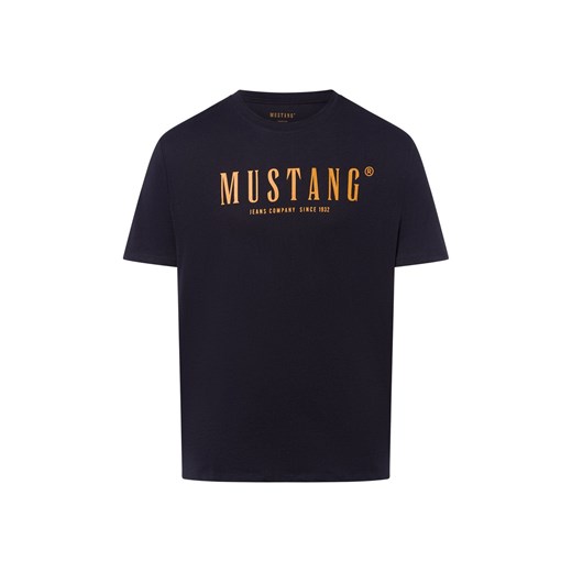 Mustang Koszulka męska - Austin Mężczyźni Bawełna granatowy nadruk ze sklepu vangraaf w kategorii T-shirty męskie - zdjęcie 185466779