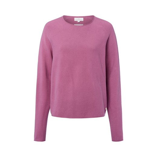 Fynch-Hatton Damska koszulka z długim rękawem Kobiety Bawełna malinowy jednolity ze sklepu vangraaf w kategorii Bluzki damskie - zdjęcie 185466798